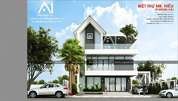 BIỆT THỰ HIỆN ĐẠI - MR HIẾU - MÓNG CÁI BIỆT THỰ HIỆN ĐẠI - MR HIẾU - MÓNG CÁI